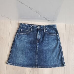 Adriano Goldschmied Ali Mini Skirt Womens 29 Dark Wash Denim